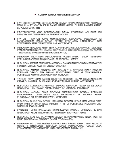 Detail Contoh Proposal Keperawatan Nomer 9