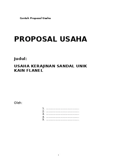 Detail Contoh Proposal Kerajinan Tangan Nomer 14