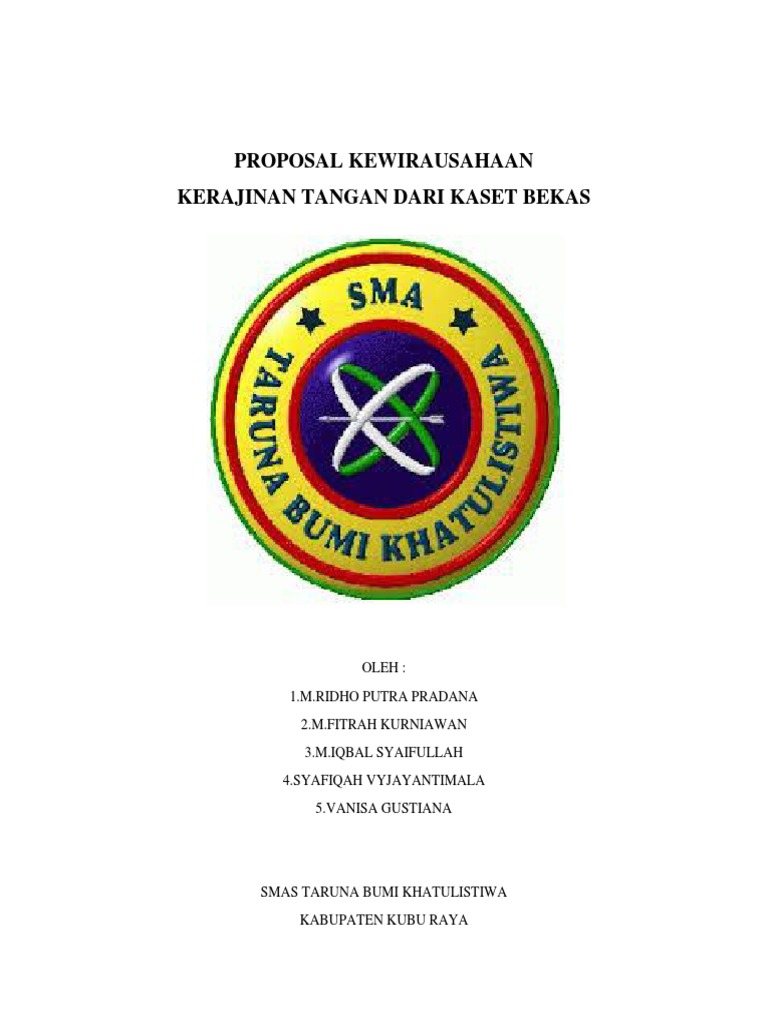 Detail Contoh Proposal Kerajinan Tangan Nomer 3