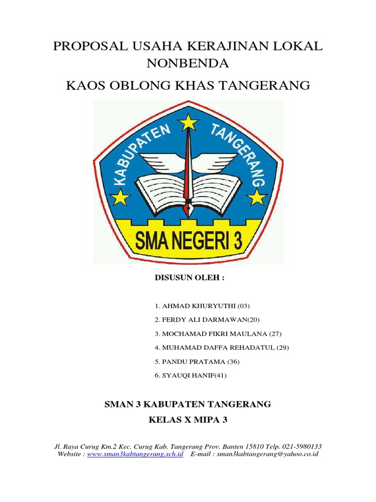 Detail Contoh Proposal Kerajinan Tangan Nomer 39