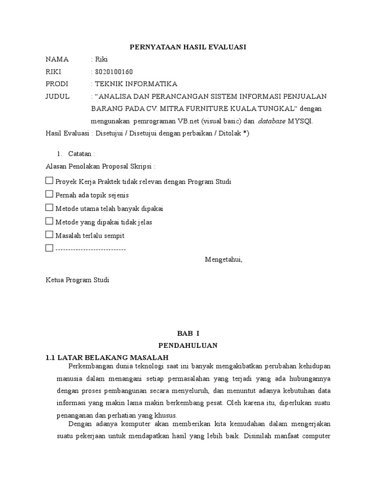 Detail Contoh Proposal Kerja Nomer 4