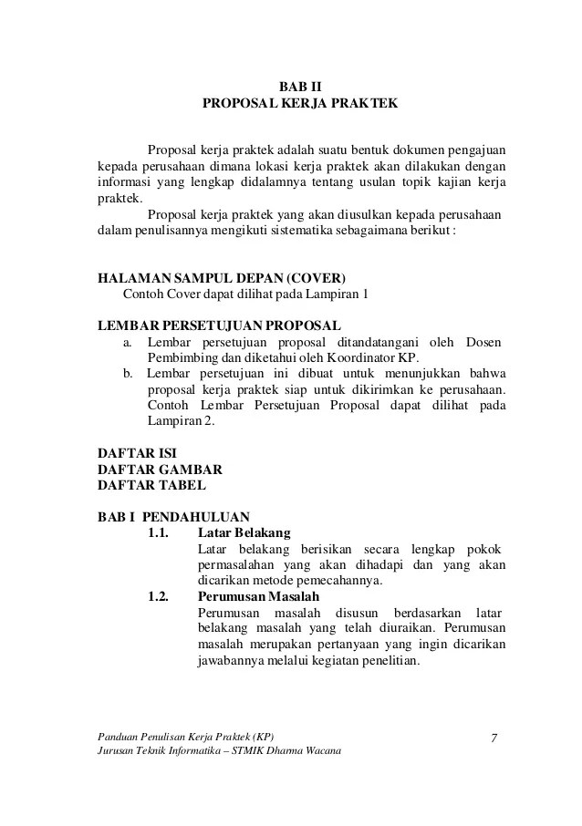 Detail Contoh Proposal Kerja Nomer 57