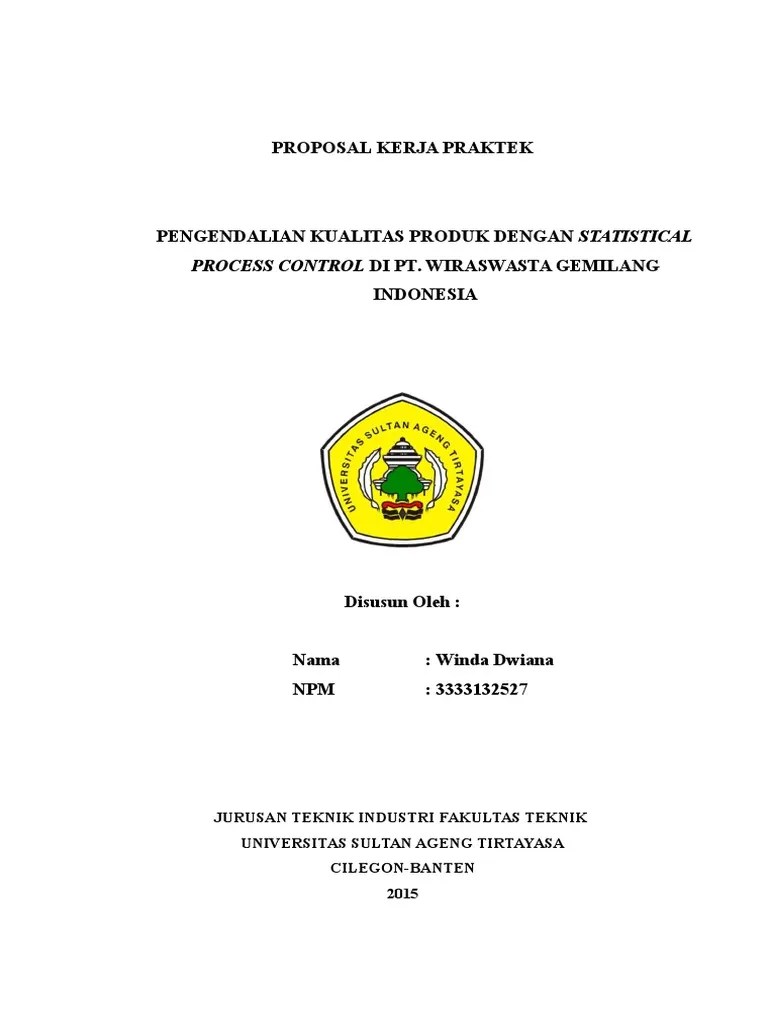 Detail Contoh Proposal Kerja Praktek Nomer 40