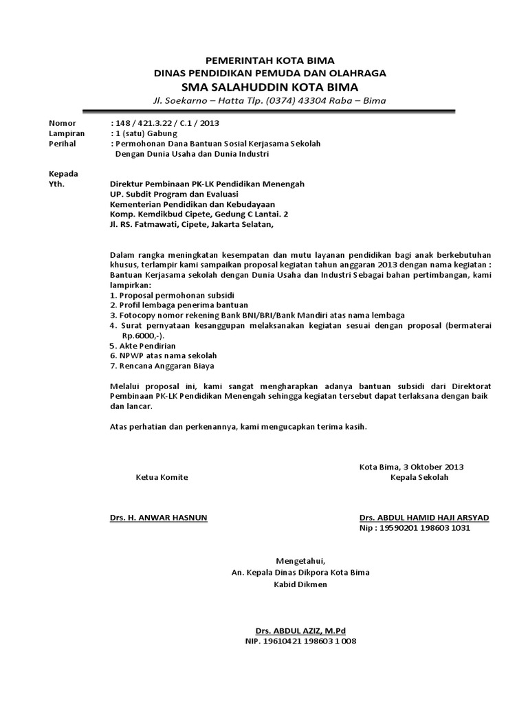 Detail Contoh Proposal Kerjasama Nomer 37