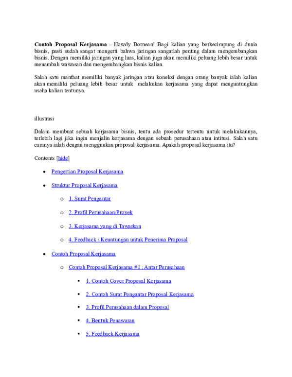 Detail Contoh Proposal Kerjasama Nomer 39