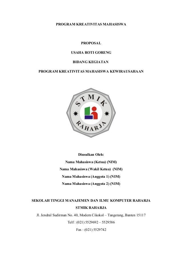 Detail Contoh Proposal Kewirausahaan Nomer 15