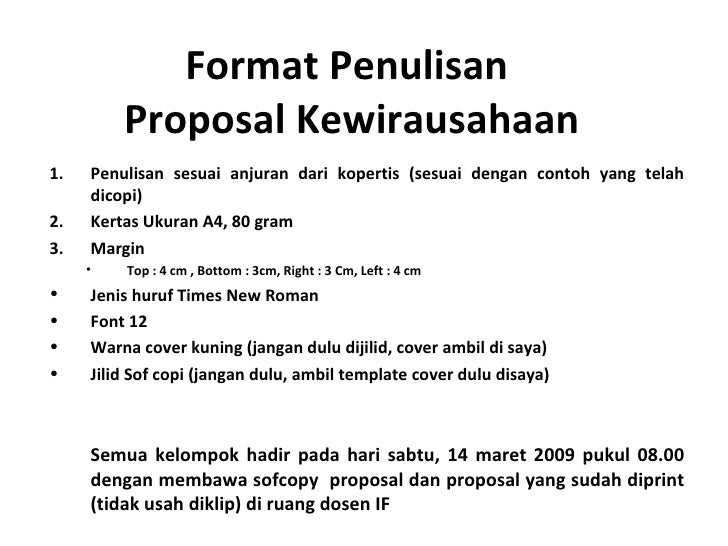 Detail Contoh Proposal Kewirausahaan Nomer 17