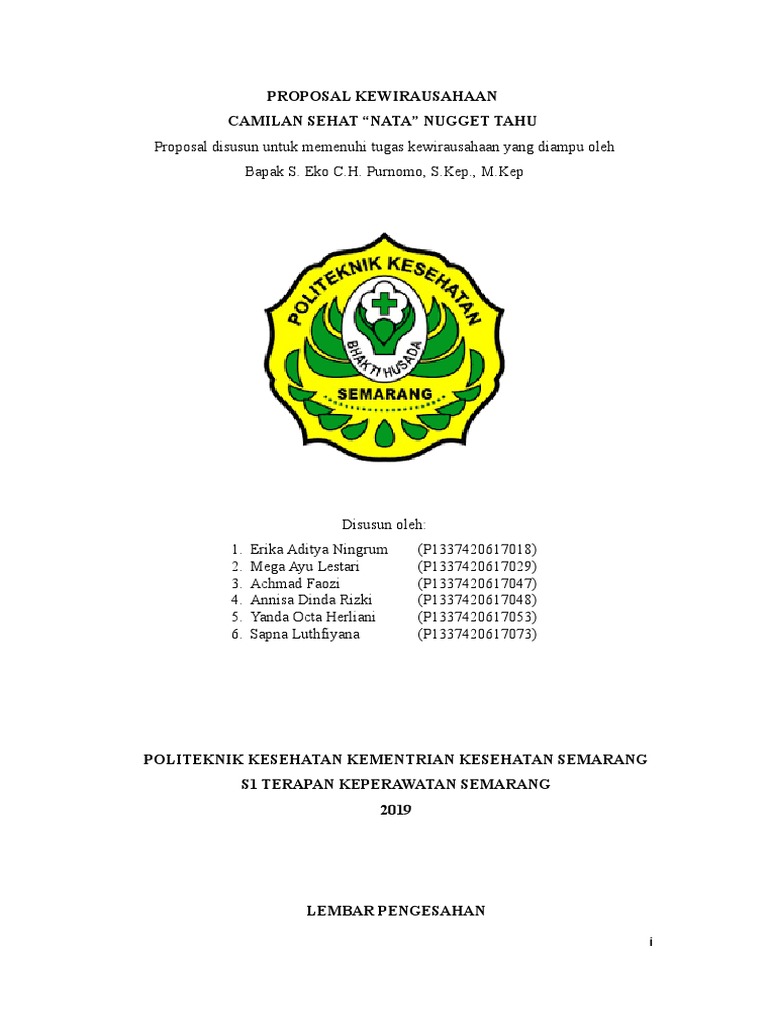 Detail Contoh Proposal Kewirausahaan Nomer 30