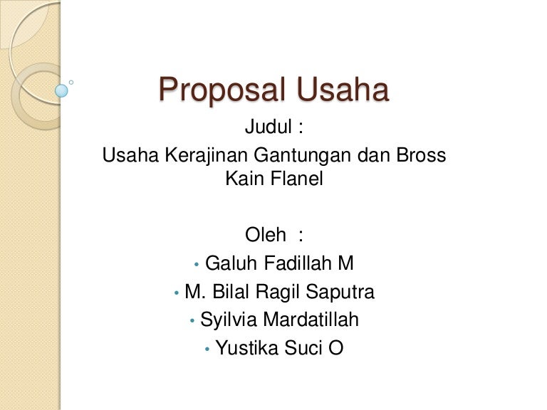 Slidesgo Ppt Proposal Kewirausahaan Kerajinan