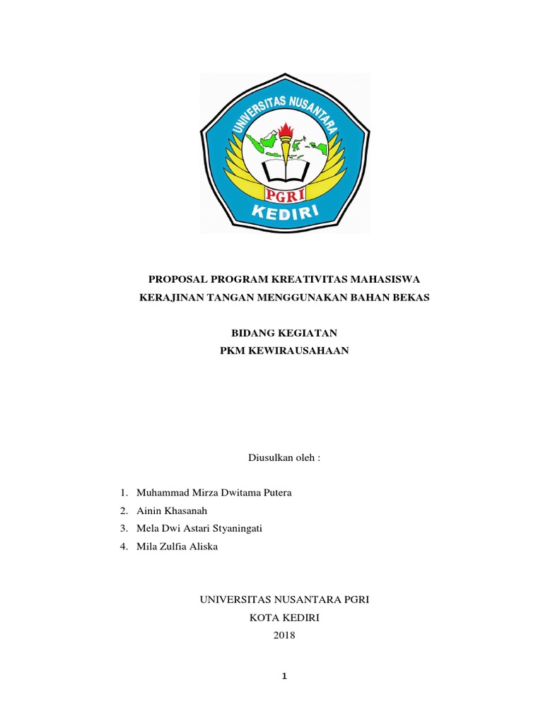 Detail Contoh Proposal Kewirausahaan Kerajinan Tangan Nomer 15