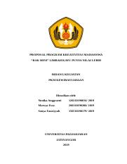 Detail Contoh Proposal Kewirausahaan Mahasiswa Nomer 17