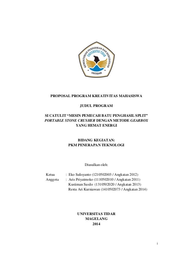 Detail Contoh Proposal Kewirausahaan Mahasiswa Nomer 49