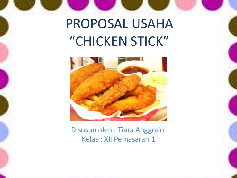 Detail Contoh Proposal Kewirausahaan Makanan Unik Nomer 18