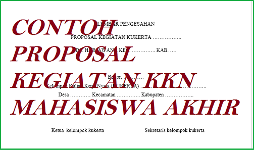 Detail Contoh Proposal Kkn Nomer 22