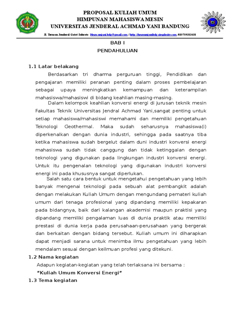 Detail Contoh Proposal Kuliah Nomer 12