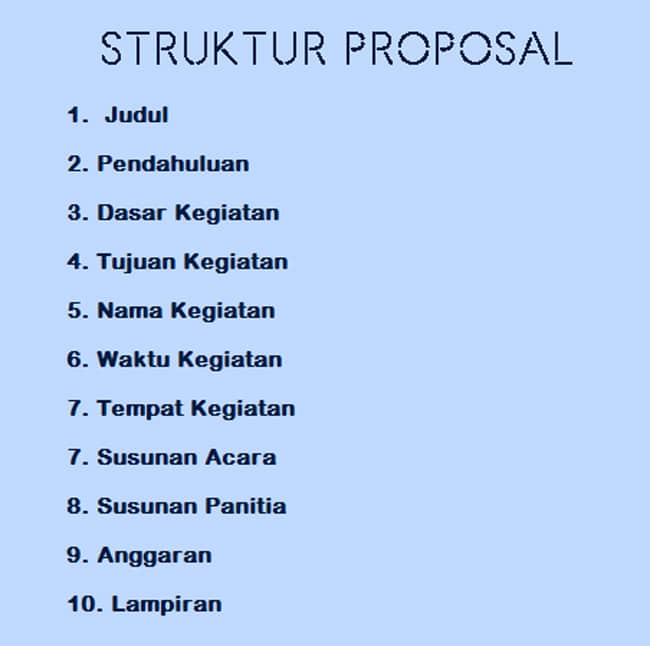 Detail Contoh Proposal Lengkap Nomer 35