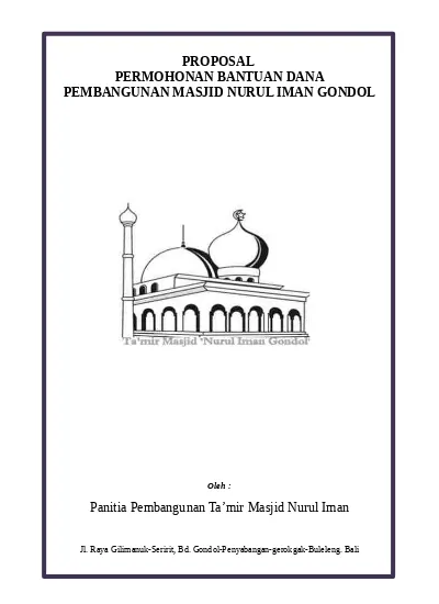 Detail Contoh Proposal Masjid Nomer 12