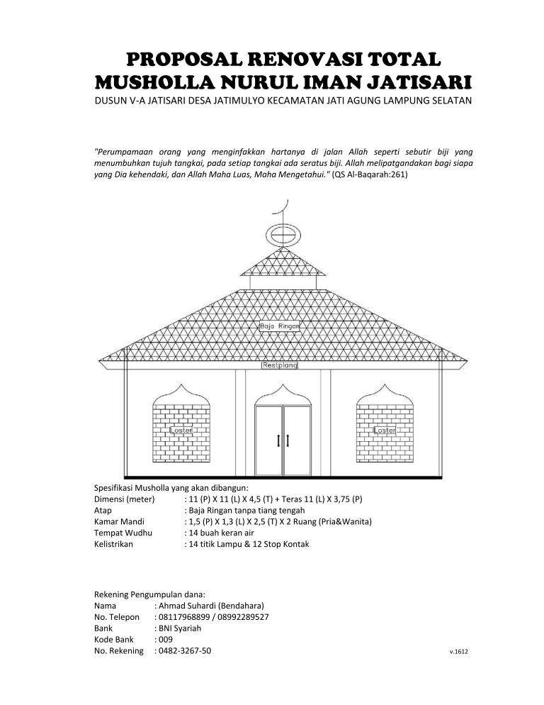 Detail Contoh Proposal Mushola Nomer 14