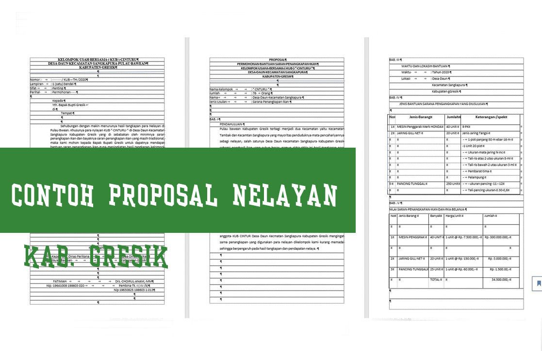 Detail Contoh Proposal Nelayan Nomer 9