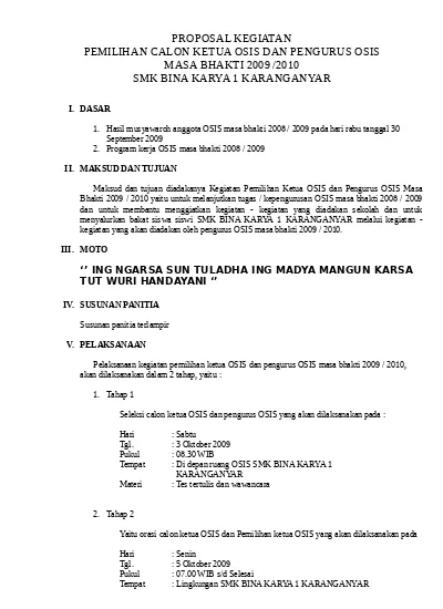 Detail Contoh Proposal Osis Nomer 12