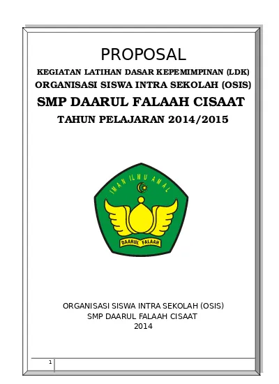 Detail Contoh Proposal Osis Nomer 34
