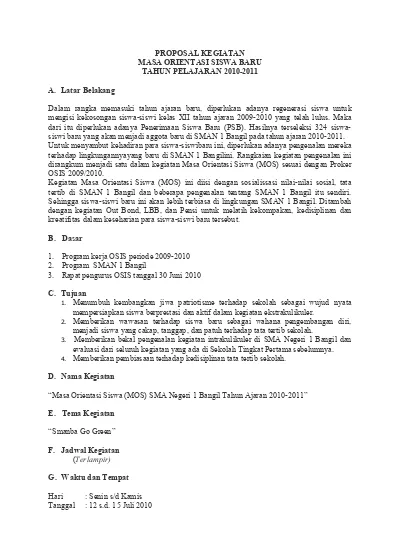 Detail Contoh Proposal Osis Nomer 41