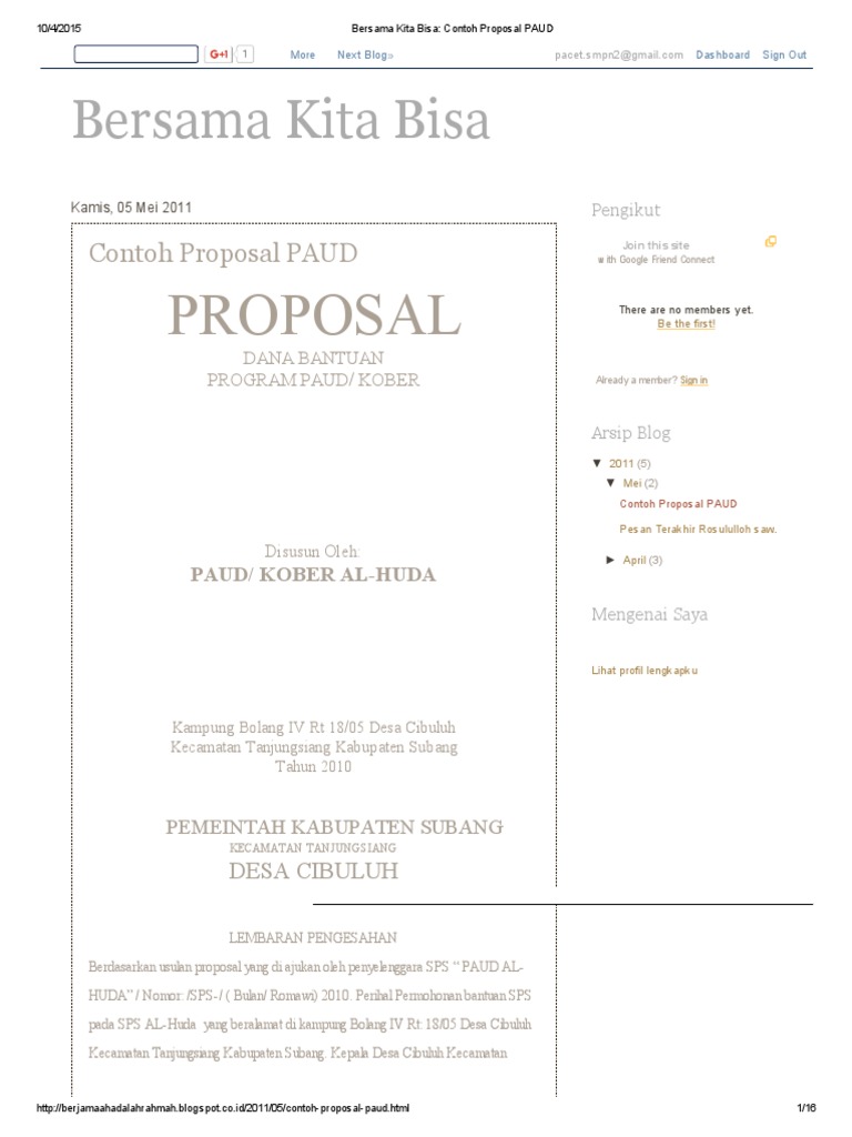 Detail Contoh Proposal Paud Pdf Nomer 15