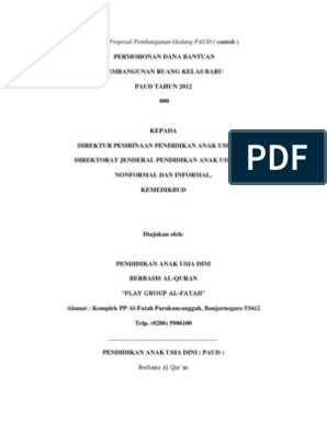 Detail Contoh Proposal Paud Pdf Nomer 9