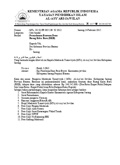 Detail Contoh Proposal Pembangunan Nomer 15