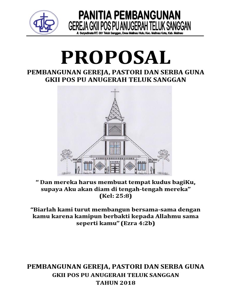 Contoh Proposal Pembangunan Gereja - KibrisPDR