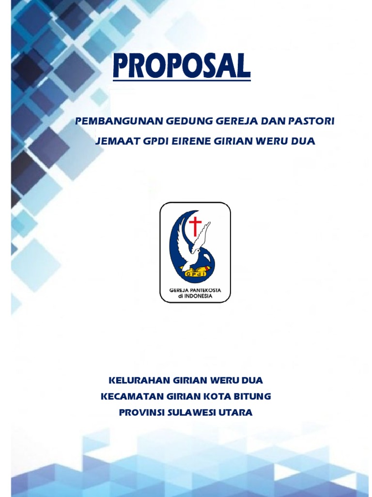 Detail Contoh Proposal Pembangunan Gereja Nomer 8