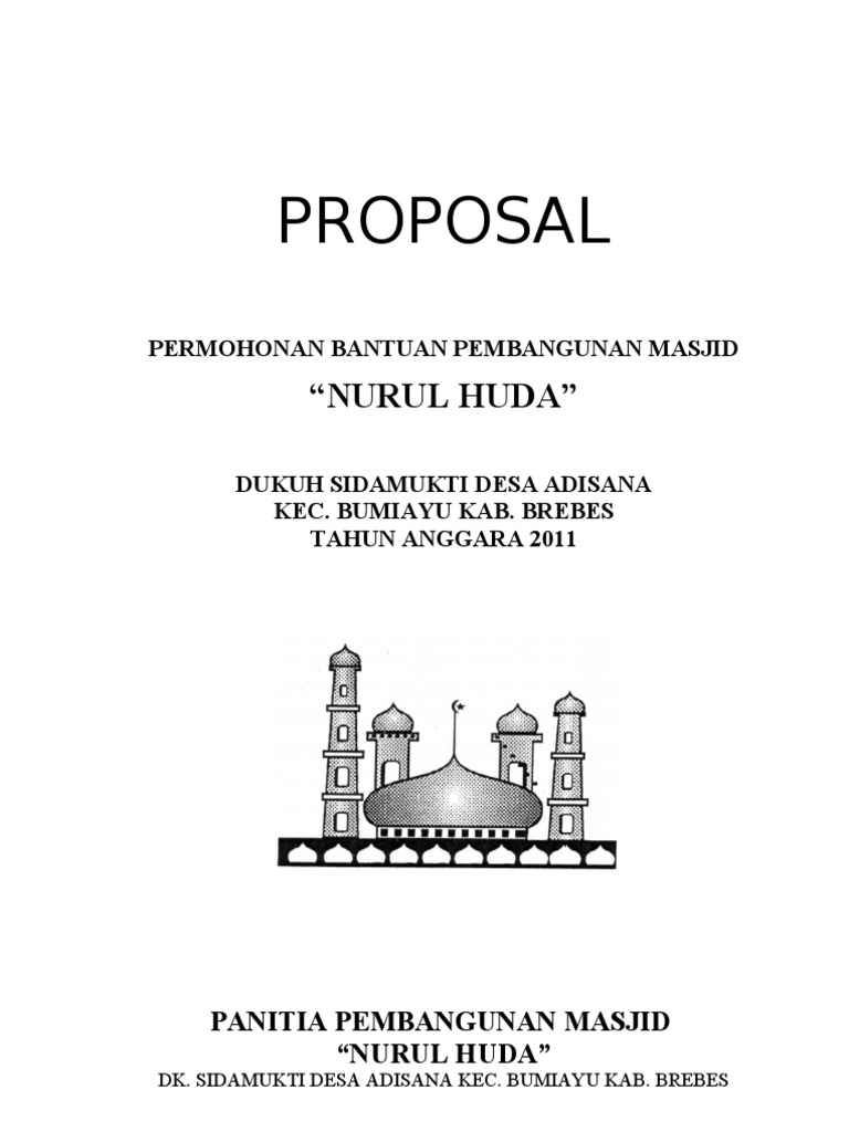 Detail Contoh Proposal Pembangunan Masjid Nomer 15