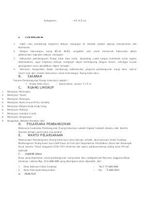 Detail Contoh Proposal Pembangunan Sekolah Nomer 50