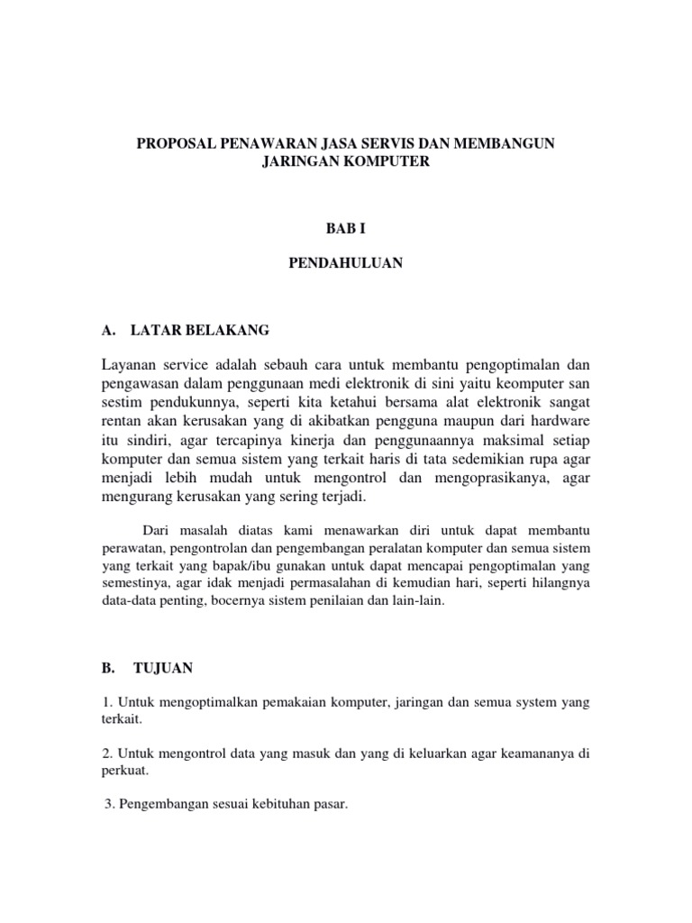 Detail Contoh Proposal Penawaran Jasa Nomer 26