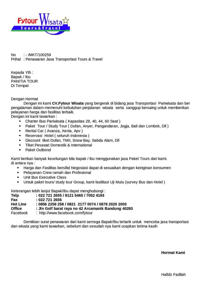 Detail Contoh Proposal Penawaran Proyek Nomer 44