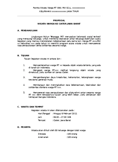Detail Contoh Proposal Pendek Nomer 42