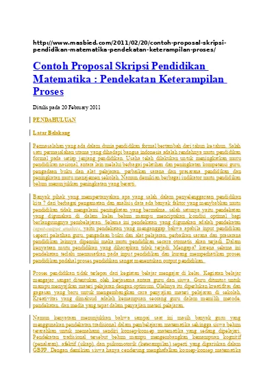 Detail Contoh Proposal Pendidikan Nomer 48