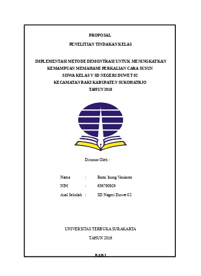 Detail Contoh Proposal Penelitian Paud Nomer 4