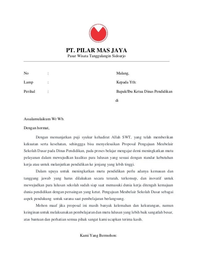 Detail Contoh Proposal Pengajuan Nomer 52