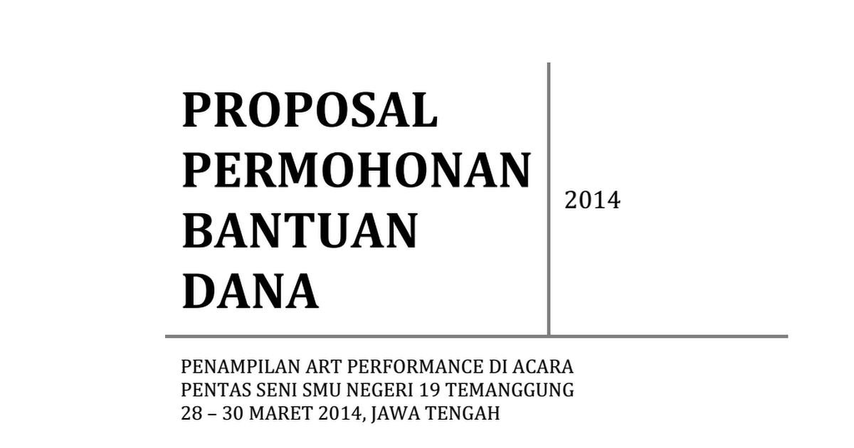 Detail Contoh Proposal Pengajuan Dana Nomer 25