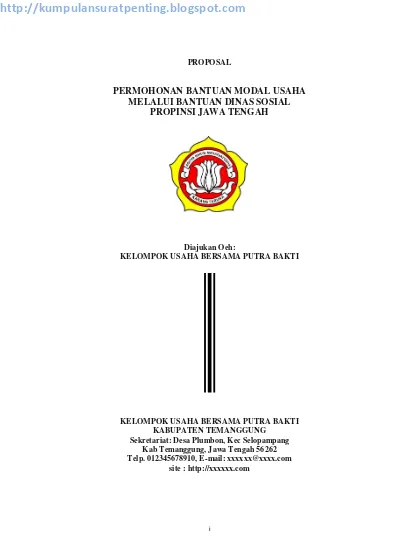 Detail Contoh Proposal Pengajuan Dana Usaha Nomer 29