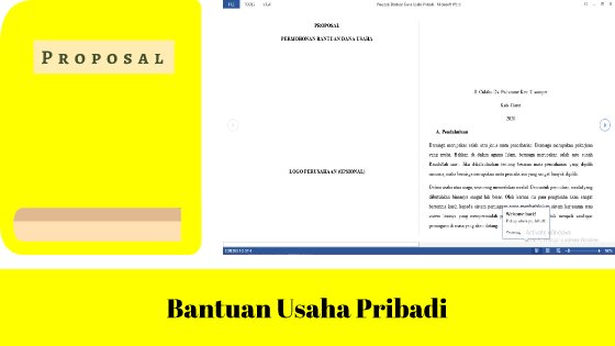 Detail Contoh Proposal Pengajuan Dana Usaha Nomer 6