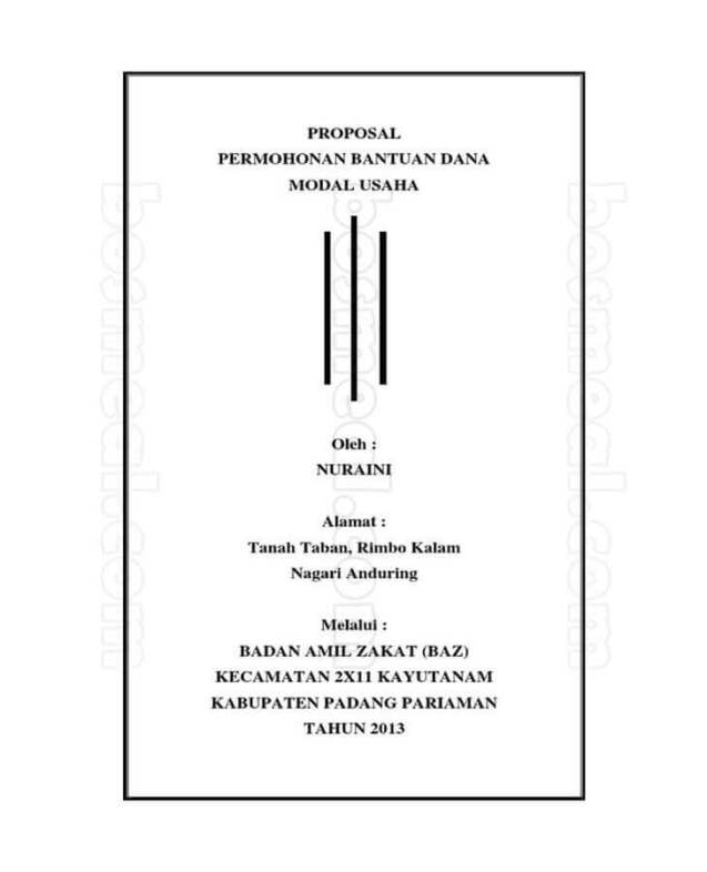 Detail Contoh Proposal Pengajuan Kegiatan Nomer 11