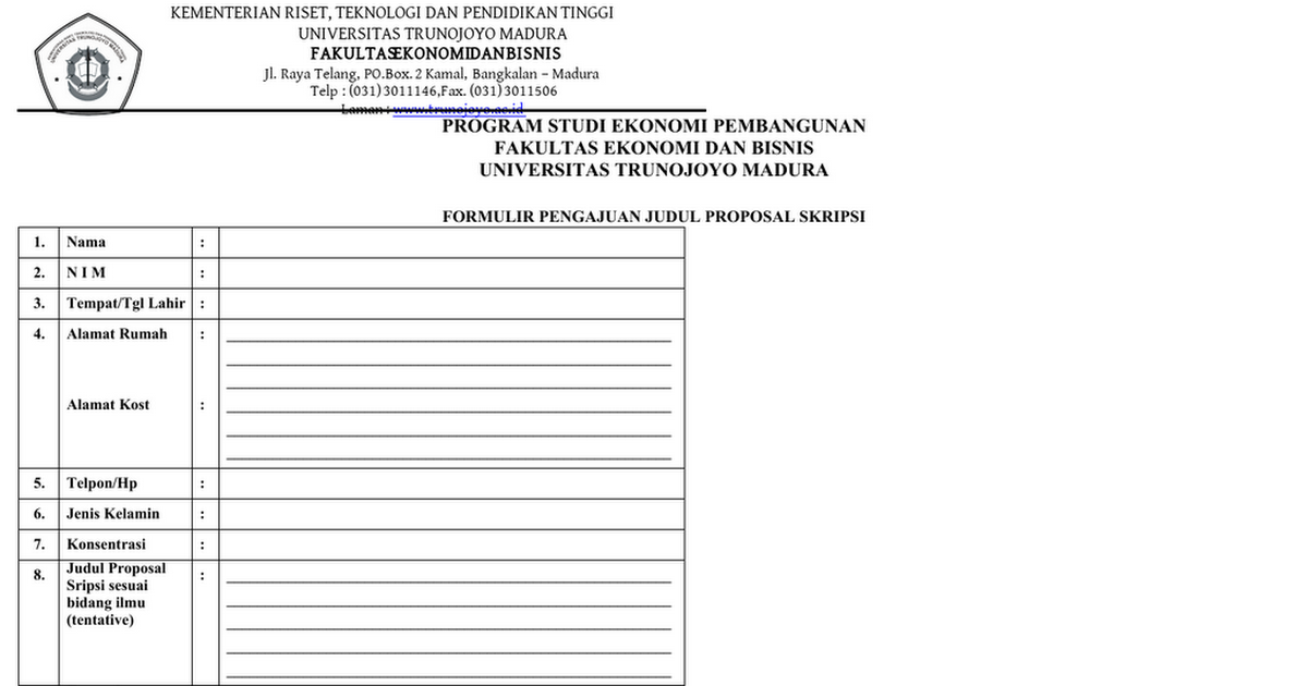 Detail Contoh Proposal Pengajuan Skripsi Nomer 37