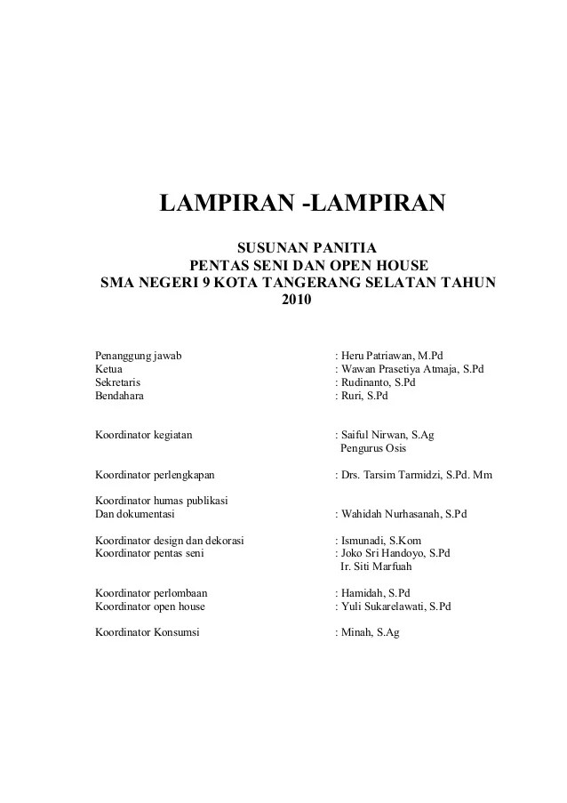 Detail Contoh Proposal Pensi Nomer 45