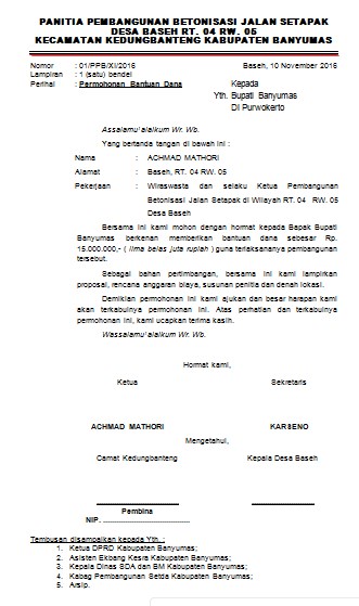 Detail Contoh Proposal Perbaikan Jalan Nomer 30