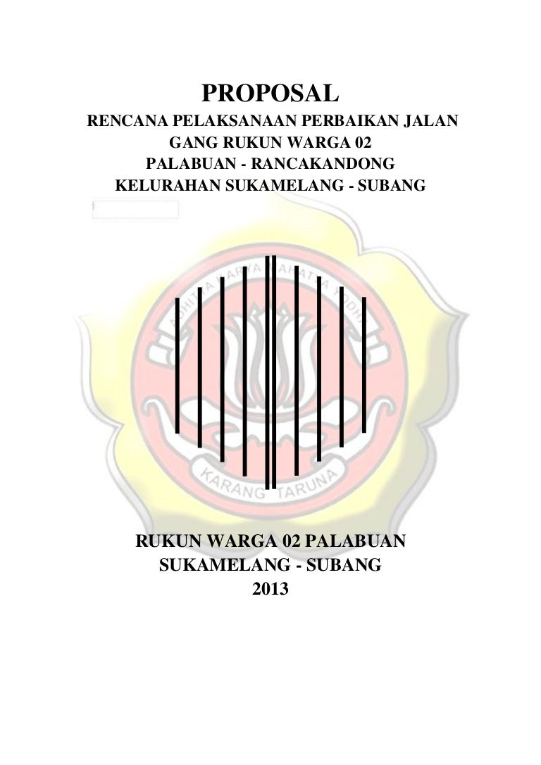 Detail Contoh Proposal Perbaikan Jalan Nomer 5