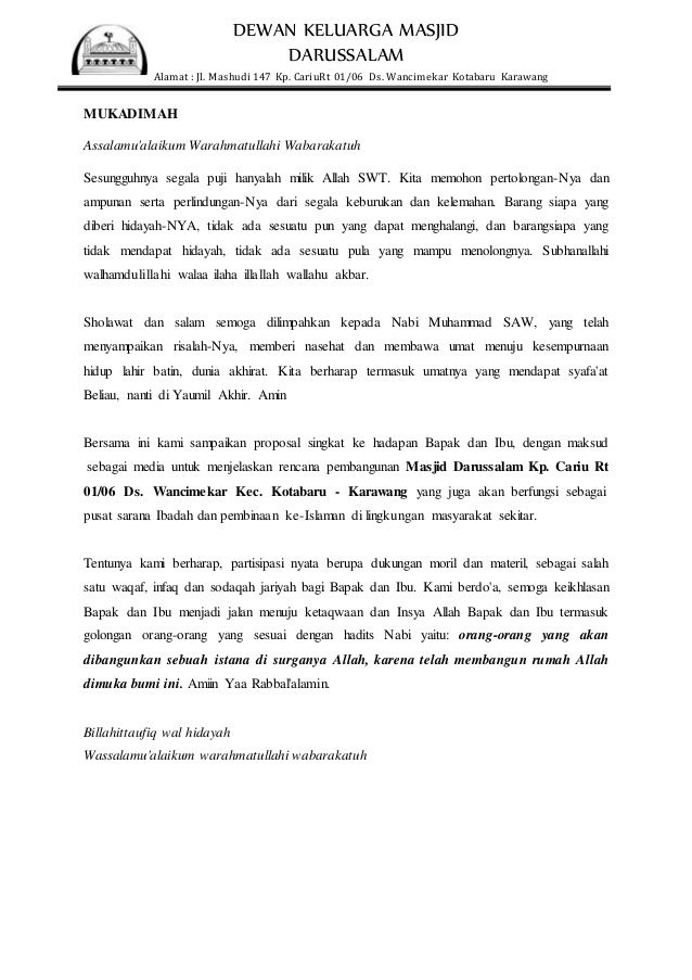 Detail Contoh Proposal Perbaikan Jalan Nomer 38