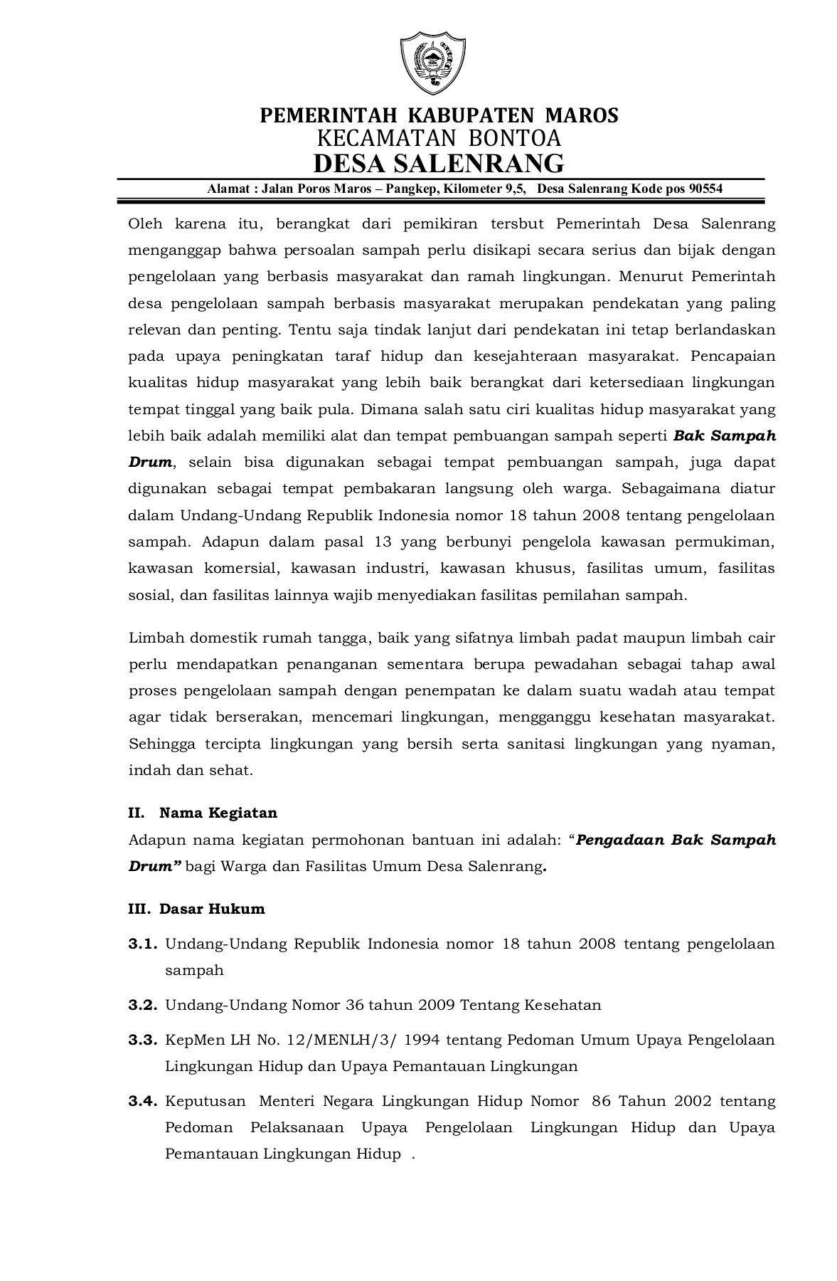 Detail Contoh Proposal Perbaikan Jalan Nomer 51