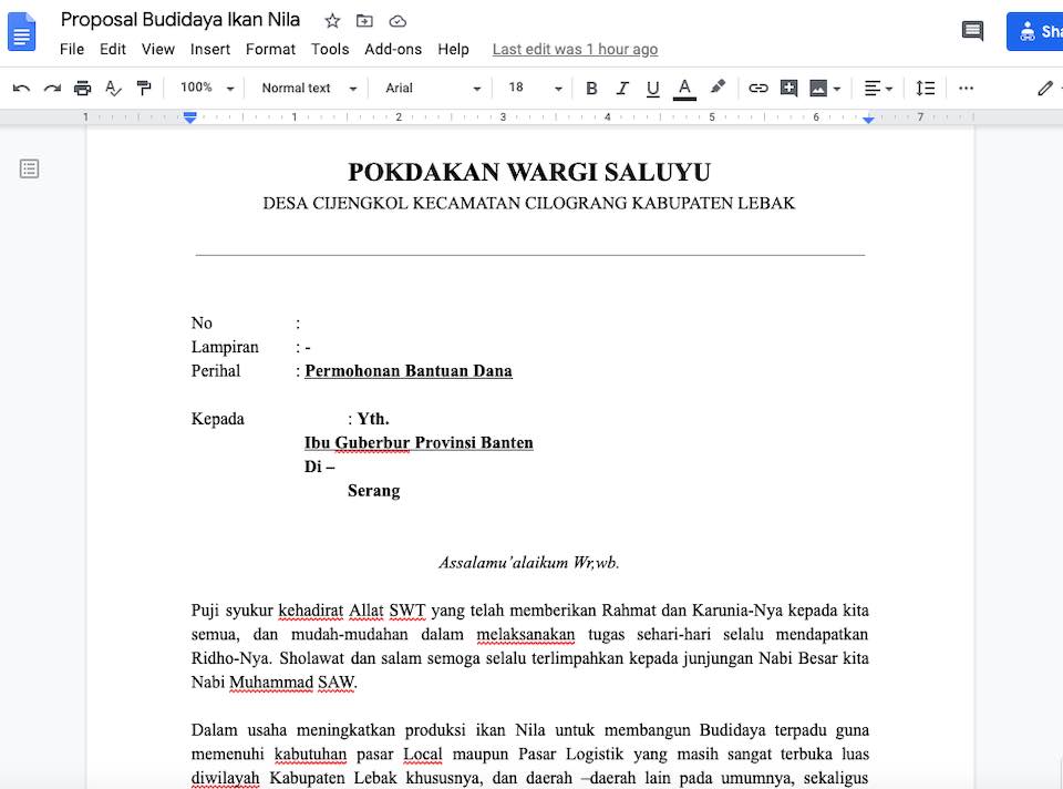 Detail Contoh Proposal Perikanan Nomer 43